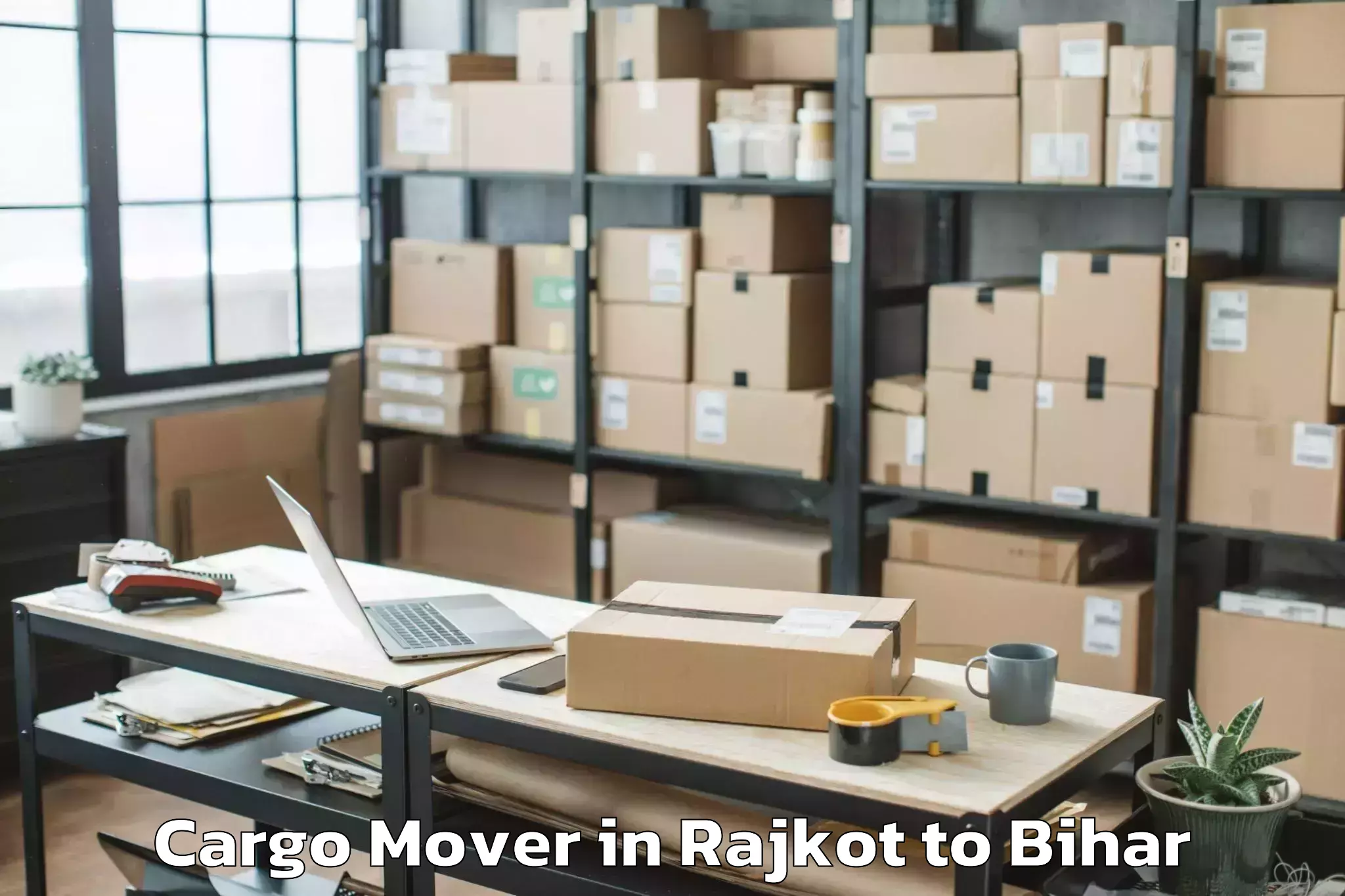 Trusted Rajkot to Sanjhauli Cargo Mover